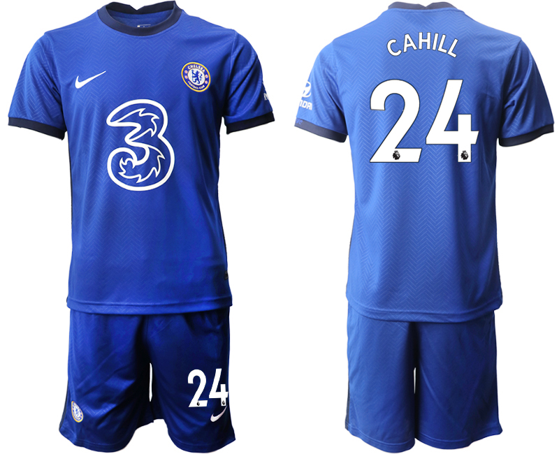 Men 2020-2021 club Chelsea home #24 blue Soccer Jerseys->chelsea jersey->Soccer Club Jersey